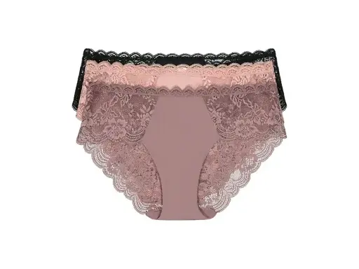 Lace-Trimmed Hipster Panty